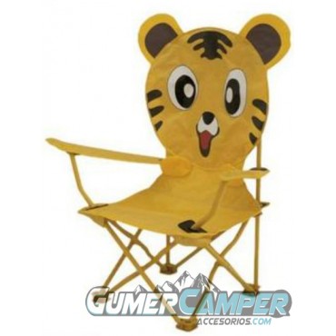 SILLA PLEGABLE INFANTIL TIGER AMARILLA