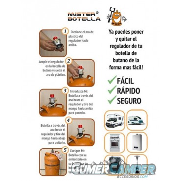 MISTER BOTELLA PARA BOMBONA DE GAS