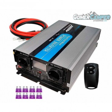 INVERSOR SOLAR 3000W ONDA PURA CON MANDO