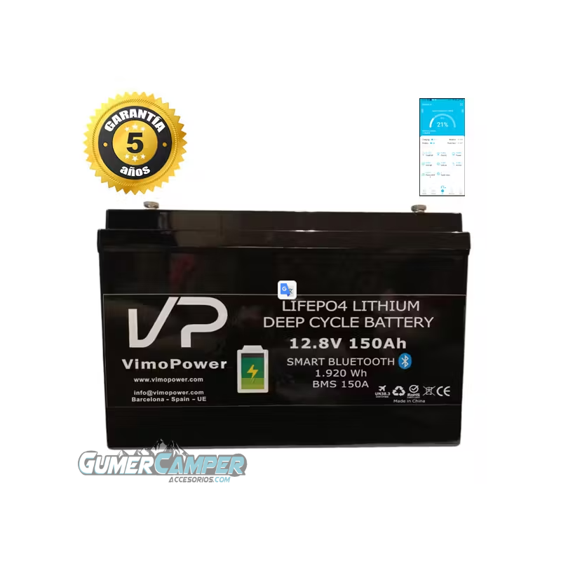 BATERÍA LITIO 150Ah LiFEPO4 VIMOPOWER BATERÍA LITIO 150Ah LiFEPO4 VIMOPOWER