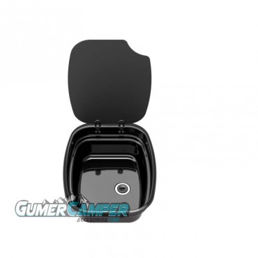 FREGADERO NEGRO CON TAPA ARGENT THETFORD