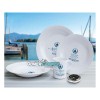 VAJILLA DE MELAMINA MARITIME DE 8 PIEZAS PARA 2 PERSONAS VAJILLA DE MELAMINA MARITIME DE 8 PIEZAS PARA 2 PERSONAS