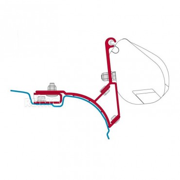 SOPORTES FIAMMA F35 PARA VW T5 / T6 MULTIVAL TRANSPORTER SIN RIEL DE TECHO