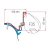 SOPORTES FIAMMA F35 PRO PARA VW T6 LR WESTFALIA KEPLER SOPORTES FIAMMA F35 PRO PARA VW T6 LR WESTFALIA KEPLER