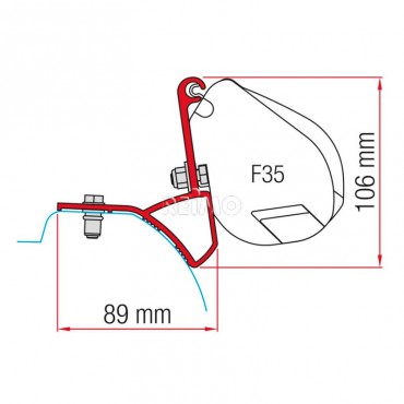 SOPORTES FIAMMA F35 PRO PARA RENAULT TRAFIC / VIVARO 15-UP