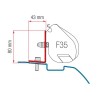SOPORTES FIAMMA F35 PRO PARA NISSAN NV200 / EVALIA SOPORTES FIAMMA F35 PRO PARA NISSAN NV200 / EVALIA