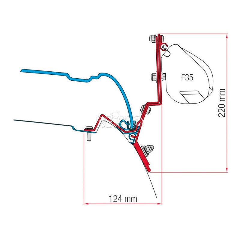 SOPORTES FIAMMA F35 PRO PARA MERCEDES CLASE V MARCO POLO