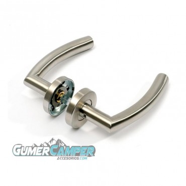 PICAPORTE PUERTA CAMPER DE ACERO FORMA HOZ