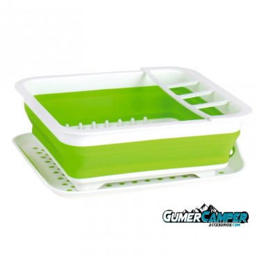 ESCURRIDOR DE PLATOS PLEGABLE CON BANDEJA