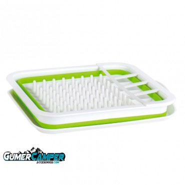 ESCURRIDOR DE PLATOS PLEGABLE CON BANDEJA