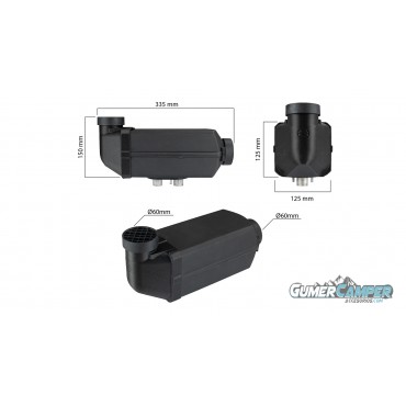 CALEFACCIÓN AUTOTERM AIR 2D 2KW TIGHT SPACE CASING