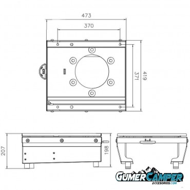 BASE GIRATORIA CTA CHASIS K0 2016-UP