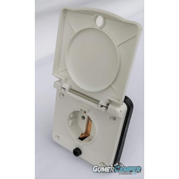 TOMA EXTERIOR BLANCA 230V CON TAPA