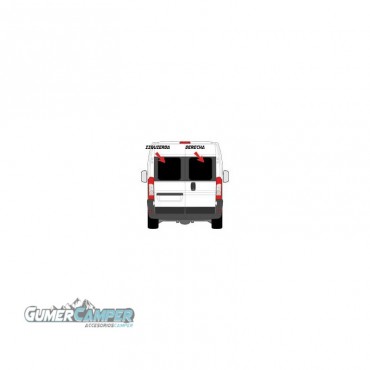 VENTANAS DOS PUERTAS TRASERAS DUCATO +06 CON APERTURA