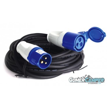 CABLE TOMA EXTERIOR 10M CON CEE MACHO Y HEMBRA 3X1.5mm