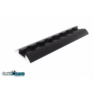 RIEL DE AMARRE SEMICIRCULAR ATORNILLABLE NEGRO