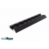 RIEL DE AMARRE SEMICIRCULAR ATORNILLABLE NEGRO