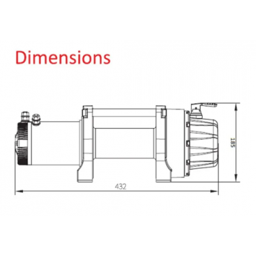 CABESTRANTE CARBON WINCH HPS 9.500 LBS