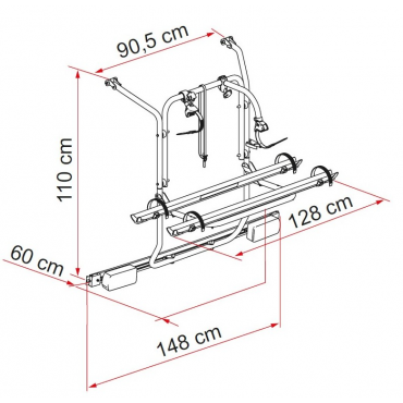 PORTABICICLETAS MERCEDES VIANO 2 BICICLETAS 2004-2014