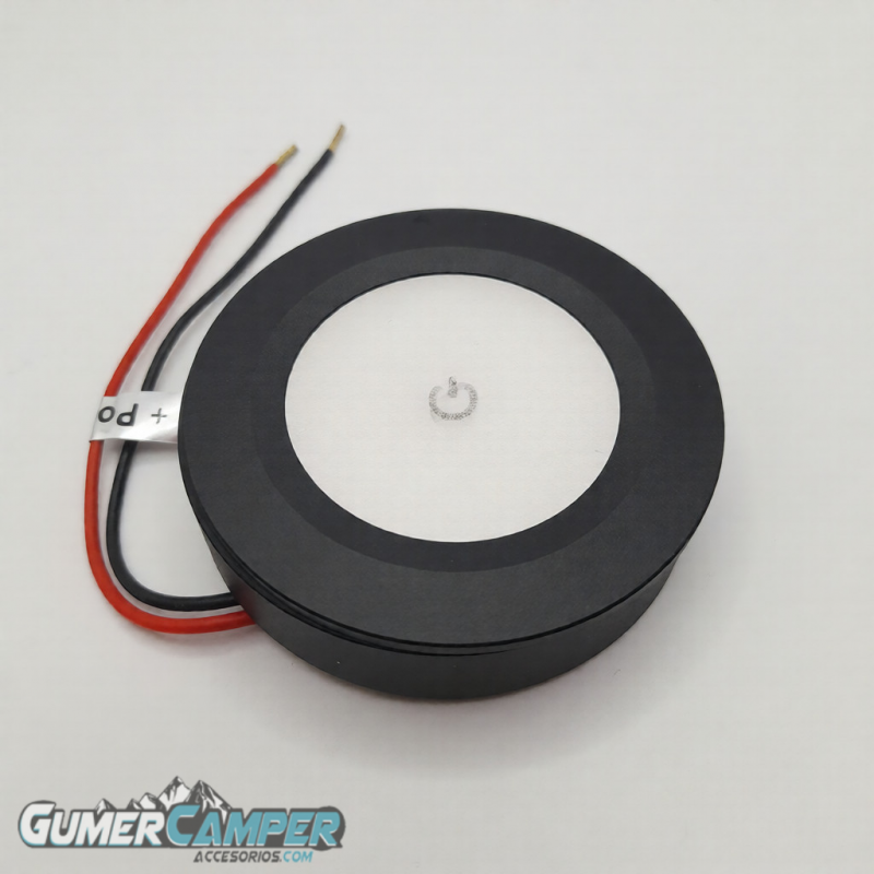 FOCO 12V NEGRO (ENCASTRABLE O SUPERFICIE)