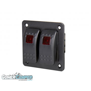 INTERRUPTOR EMPOTRADO DOBLE VIA