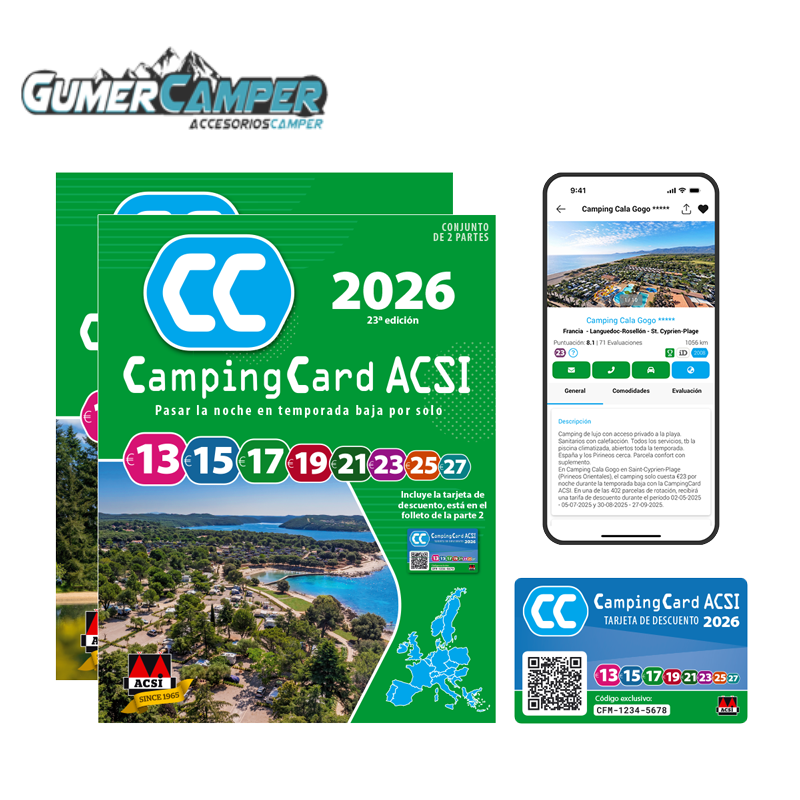 TARJETA CAMPINGCARD ACSI 2026 ESPAÑOL