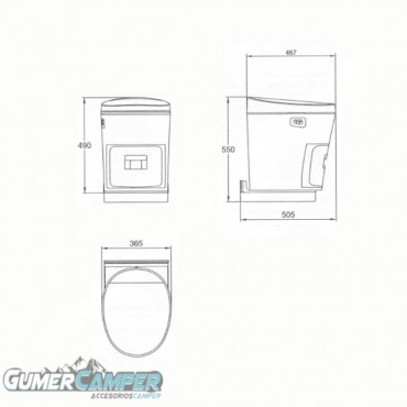 WC PATUANO EXCELLENCE (WC SECO, SIN AGUA Y CON BOLSAS HERMETICAS)