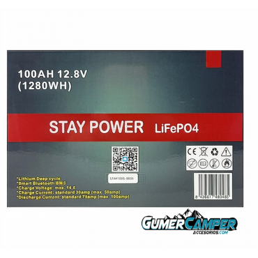 BATERIA STAY POWER LIFEPO4 100AMP SMALL