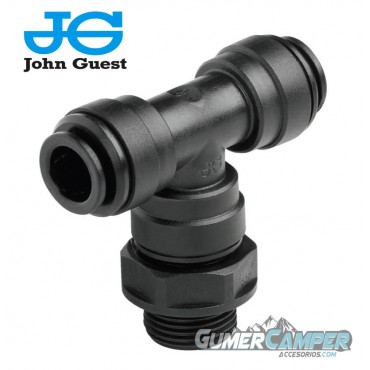 UNION T GIRATORIA 12MM ROSCA 3/8 JOHN GUEST