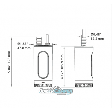 BOMBA SUMERGIBLE SEAFLO 25L / 12V