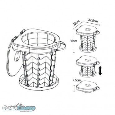 WC PLEGABLE PATUANO BASIC