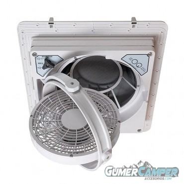 CLARABOYA MAXXFAN PIVOTING CON VENTILADOR