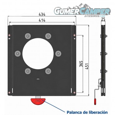 BASE GIRATORIA CTA CRAFTER / MAN 17-UP