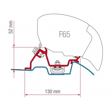SOPORTES FIAMMA F65 Y F80 MERCEDES SPRINTER ROOF RAIL 06-UP