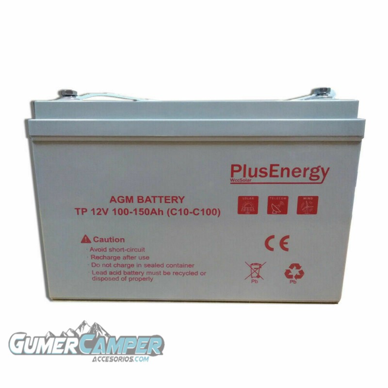 Batterie solaire AGM 150Ah / 12 v PlusEnergy TP12-150