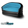 SOFA DOBLE RELAX INFLABLE AZUL HIELO/NEGRO145X78X65