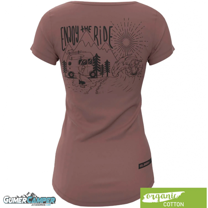 CAMISETA CAMPER MUJER GLASSY ENJOY ROSE