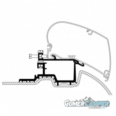 SOPORTE THULE OMNISTOR 6300 CRAFTER - SPRINTER DESDE 2007