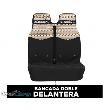 FUNDA ASIENTO DOBLE CAMPER IMPERMEABLE GLASSY NORDIC