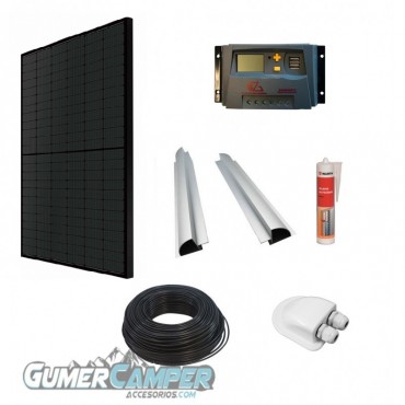 KIT PLACA SOLAR 110x89 CAMPER 200W RIGIDA